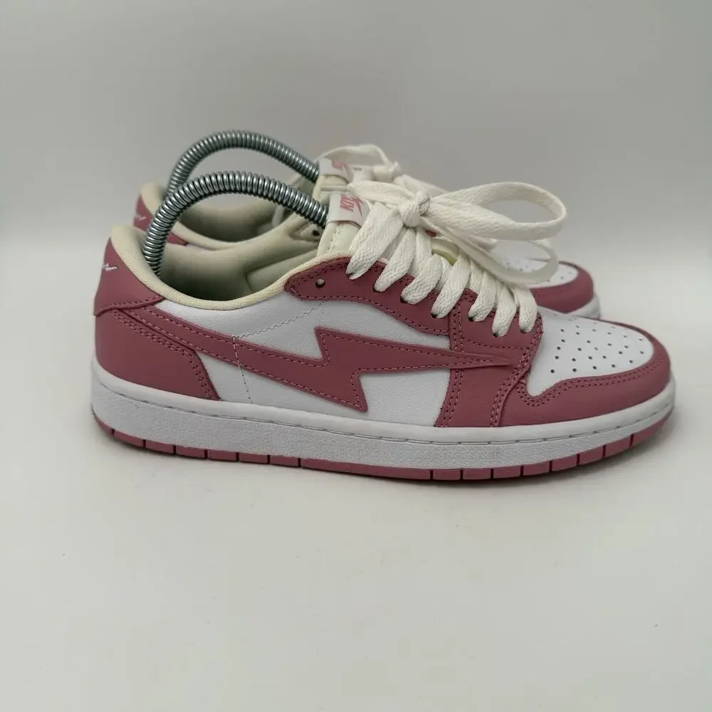 Reves Sport Sneakers AJ1 Women’s 8 Paris Air KIY '85 Low Pink Rose Mens 6.5 EUC